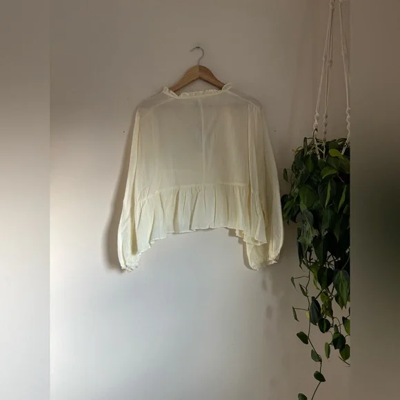 Neuflora Cotton Blouse in Ivory - Picture 6 of 8
